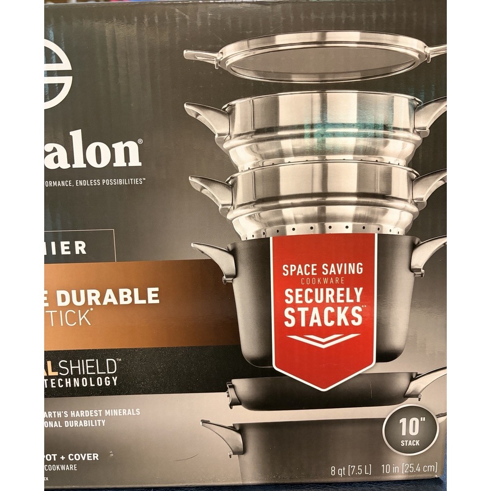 Calphalon Premier 8 Qt Mineral Shield Nonstick Technology Multi-Pot + Lid NEW - Picture 3 of 4